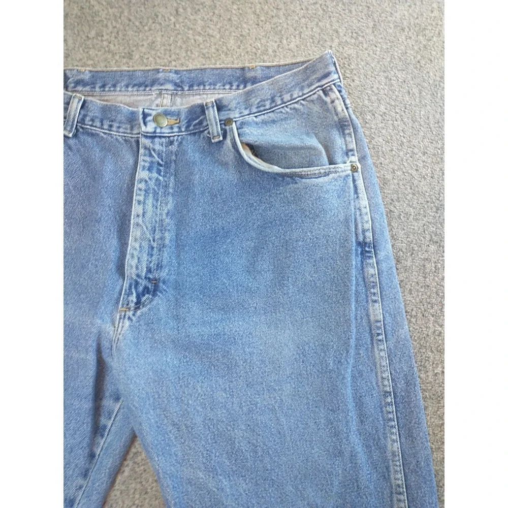 Wrangler Hero Authentic Mens Light Wash Straight Leg Jean 96501DS 34x32 USA Made